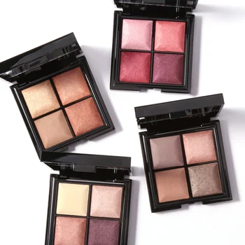 

Natural 4 Colors Baked Eye Shadow Powder Disc Palette Easy Wearing Makeup Pearlescent & Matte Eyeshadow Palette Eye Cosmetics