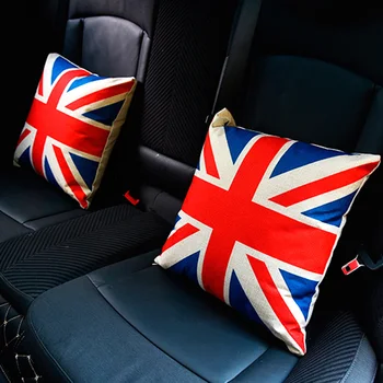 

Car Pillow Cushion For BMW MINI Cooper Superhero Logo Marvel Superman Modified Car Seat Lumbar Support Interior Accessories