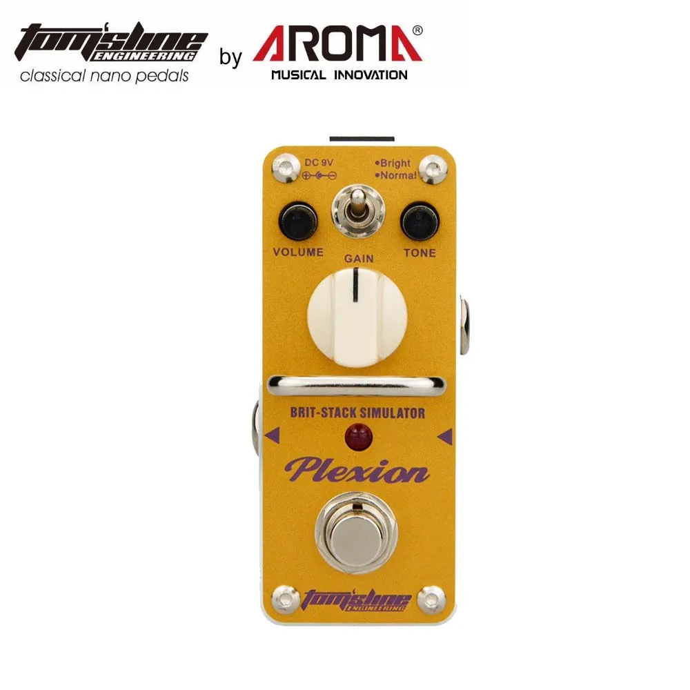 Арома APN-3 Plexion Brit-stack симулятор педаль эффектов для электрогитары мини один гитарный эффект истинный обход полный металлический корпус