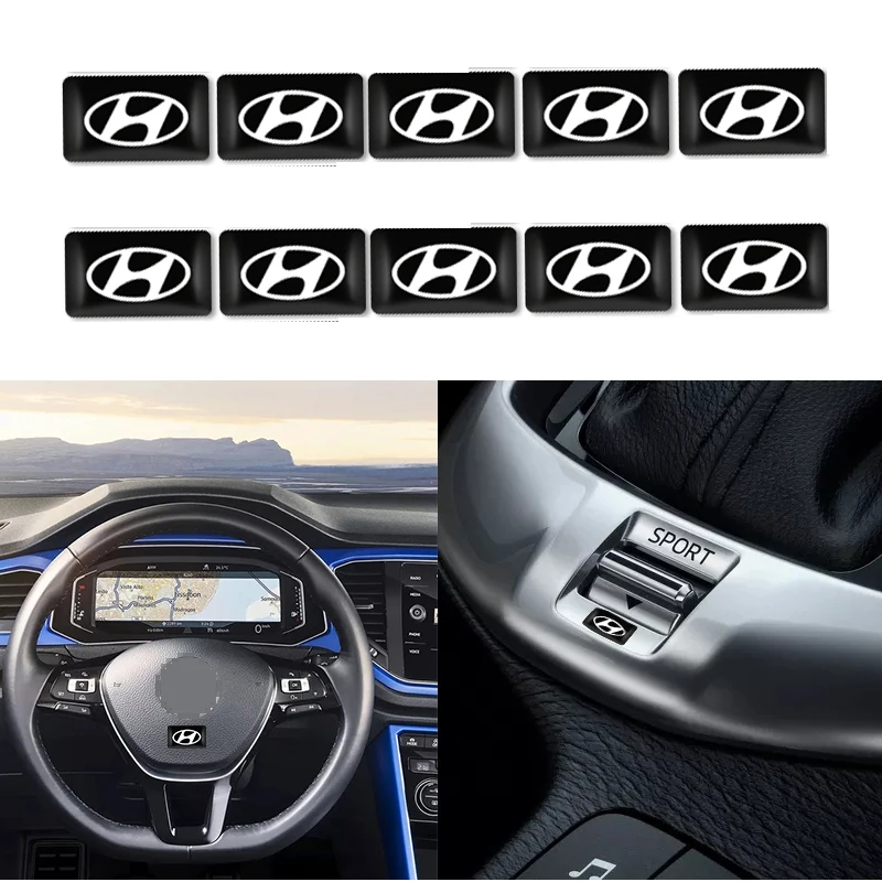 

10pcs car new style decorative small plate wheel hub caps For Hyundais Santa Fe Sonata Solaris Azera Creta I30 Ix25 Tucson IX35
