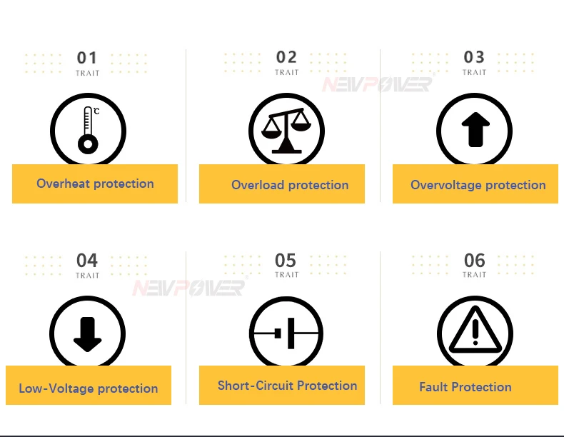 Conversor de potência 300w, inversor de onda