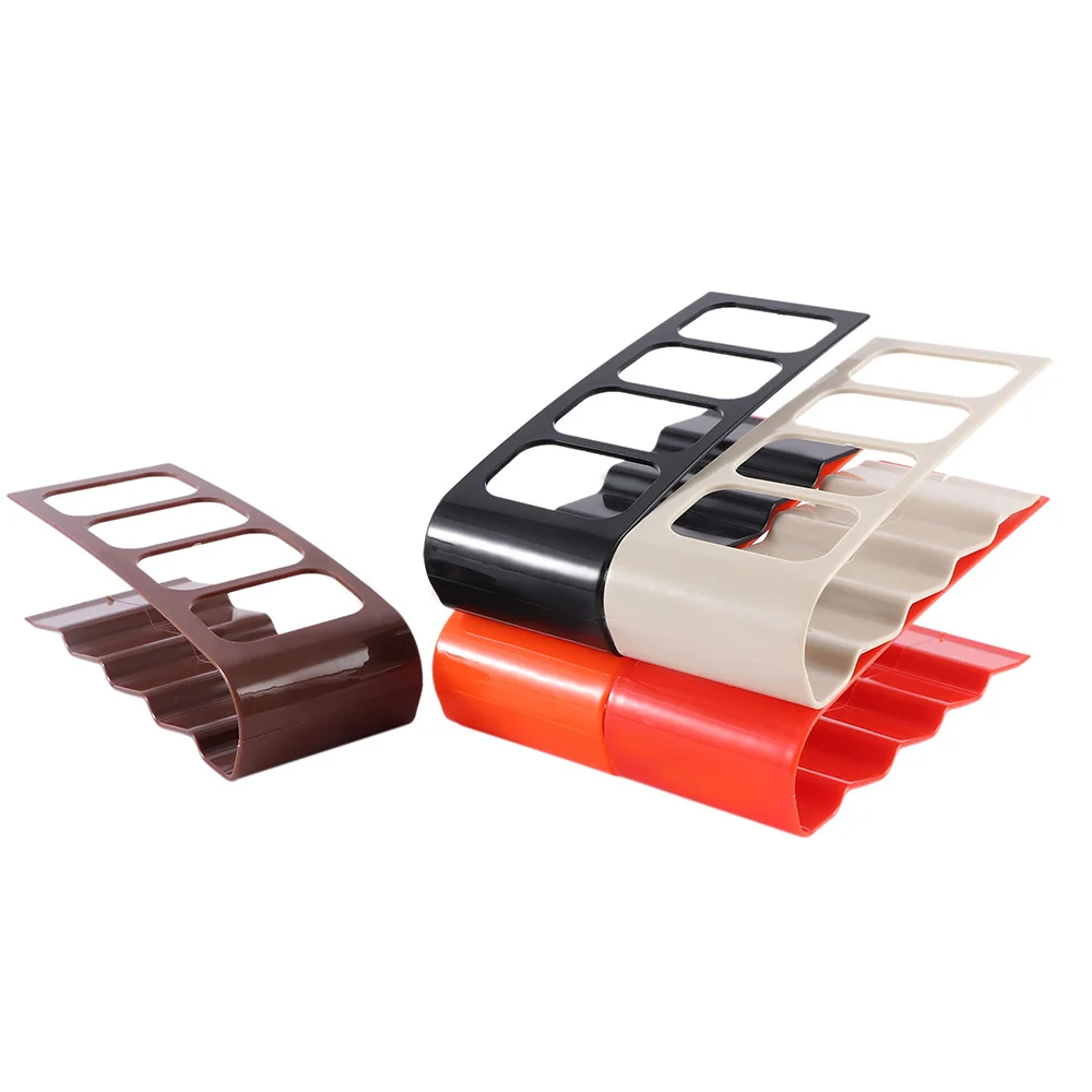 Remote Control Storage 19x7.5x9cm TV/DVD/VCR Organiser 4 Frame Practical Mobile Phone Holder Stand Iron White Organizer Case