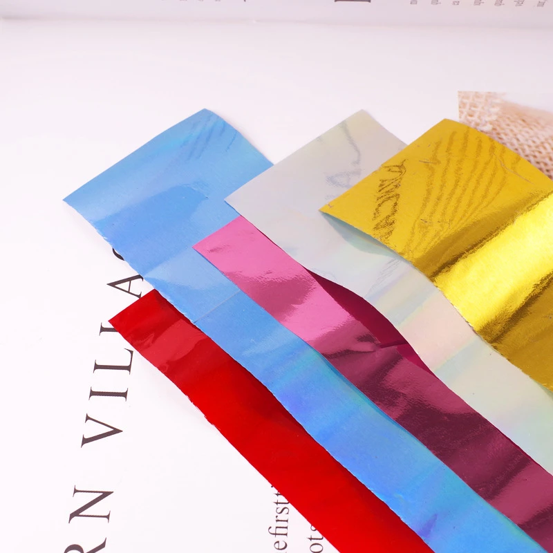 Nusx 4 100cm Starry Nail Foils Holographic Stickers Nail Transfer Sticker Laser Rose Gold Champagne Nails 5