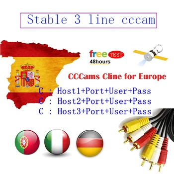 

Stable 3 Lines CCCAM tv Receiver for 2 Year Europe Cccam Spain Portugal Poland Server Oscam Germany Receptor Satellite Receiver