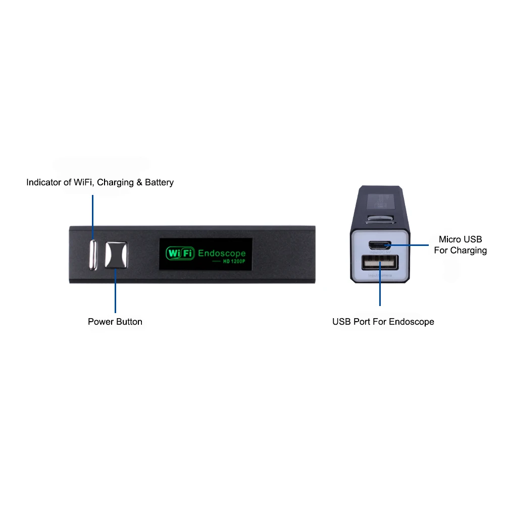 WI-FI эндоскоп Камера HD 1200P 10/5/3,5/2/1 м Мини Водонепроницаемый жесткий провод Беспроводной 8 мм 8 светодиодный бороскоп Камера для Android IOS Mac W