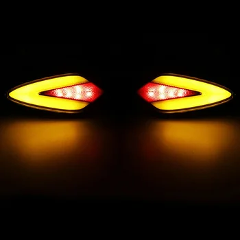 

Motorcycle Turn Signal Driving Light Indicator Brake Stop LED Amber Red Blinker