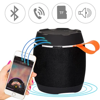 

Portable Bluetooth Mini Speaker Wireless Subwoofer Speaker Stereo Sound Box Cloth Cover Fabric Tablet Speakers