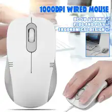 1000 dpi оптическая проводная мышь USB 3 1 3,0 2,0 эргономичный дизайн Удобная Проводная компьютерная мышь для ПК ноутбука