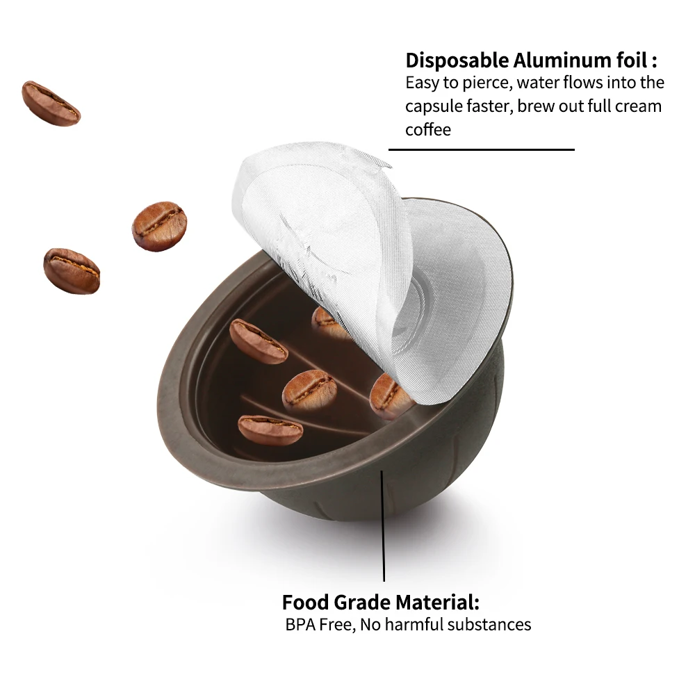 150 мл Crema Nespresso Vertuoline кофе капсулы одноразовые фольги крышка кофе фильтр эспрессо Vertuolline GCA1 Delonghi ENV150 чашка