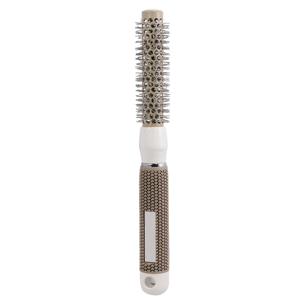 Salon Styling Hair Brush Curly Hair Small Round Brush Grey Comb Hairbrush