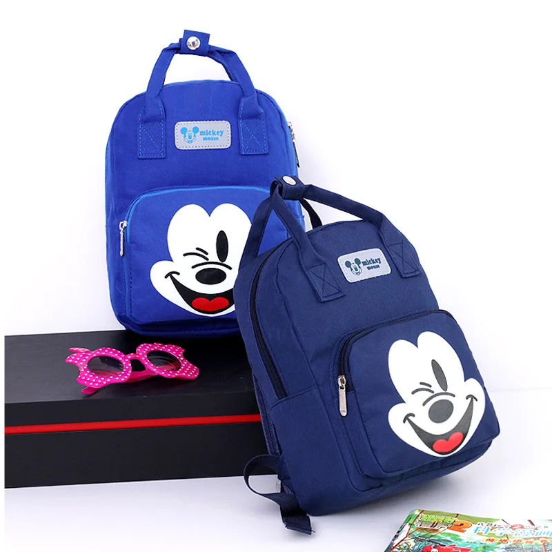 Детская школьная сумка Disney с Микки Маусом мультяшная для мальчиков и девочек