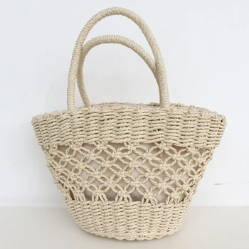 

Lady Bag New Retro Crossbody Straw Bag Pure Handmade Straw Bag Women Bag Large Capacity Bohemian Oval Woven Shoulder Bag