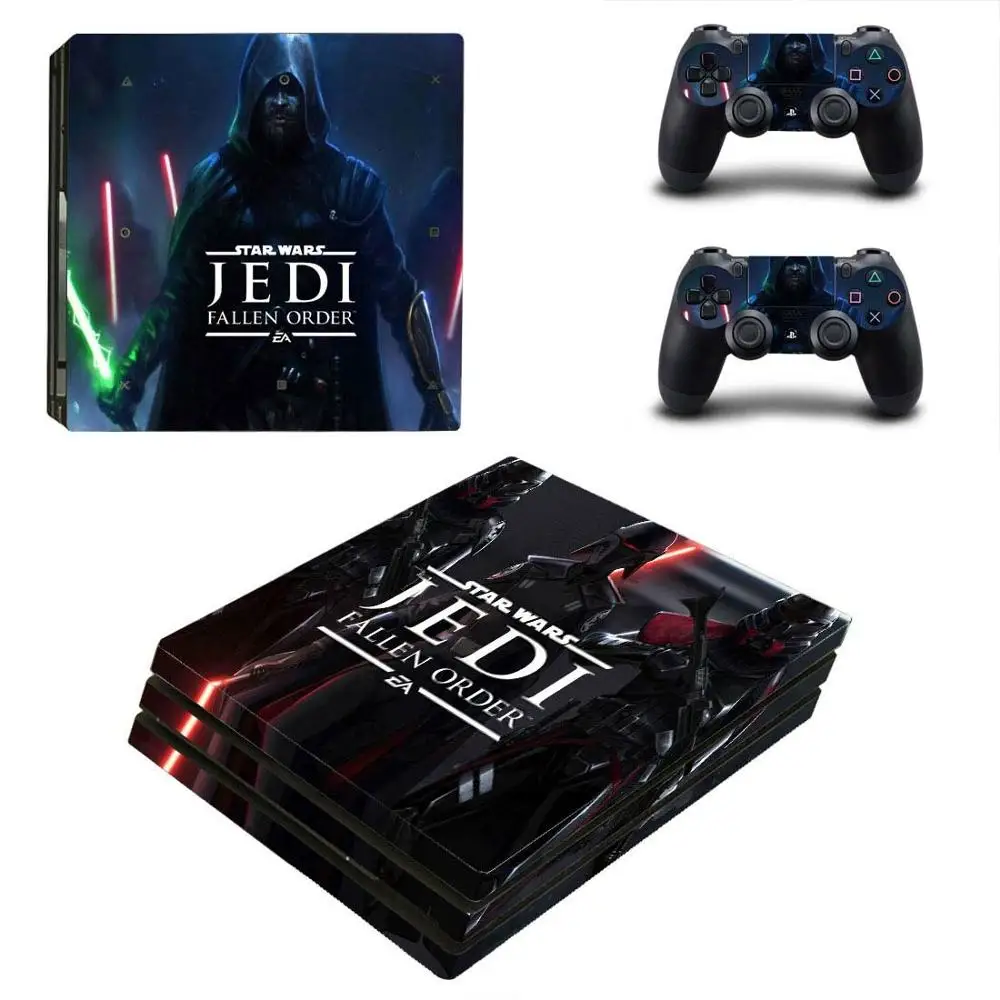 Star Wars Jedi Fallen Order PS4 Pro наклейка игровая станция наклейка для playstation 4 PS4 Pro консоль и контроллер кожи - Цвет: YSP4P-3421