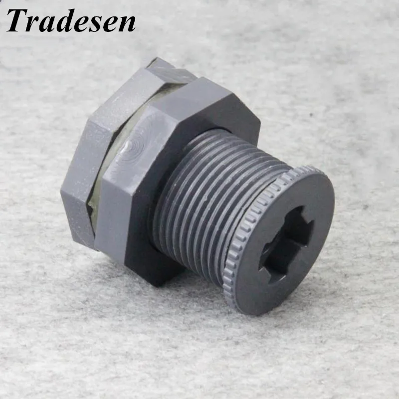fish tank Bulkhead Pipe Joints pvc 1/2" 3/4" 1" 1.2“ 1.5“ Fmale thread aquarium water inlet outlet connector water tank drainage