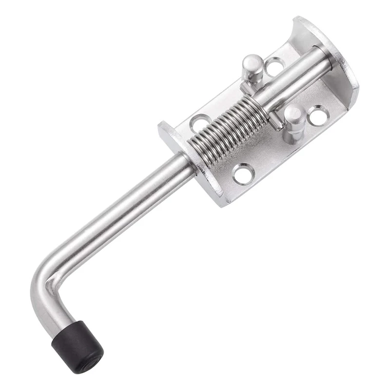 US Stainless Steel Iron Spring Trailer Gate Pin Latch Lock Assembly for