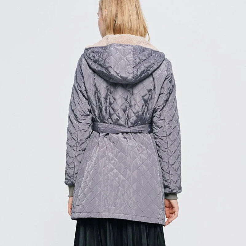 Зимние длинные с капюшоном женские парки хлопок плюс размер бархат теплые на зиму куртка для женщин пальто тонкий большой размер пальто