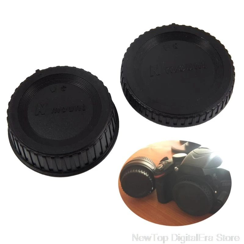 F Mount Rear Lens Cap Cover Camera Front Body Cap for Nikon F DSLR and AI Lens camera lens cap