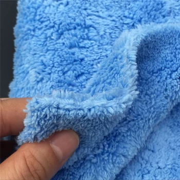 

Care Car cleaning towel Tools Microfiber Washing Water absorbent Blue Coral velvet