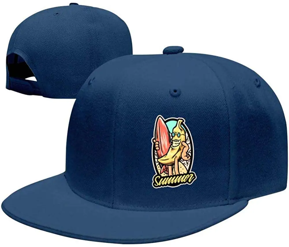 Летняя бейсбольная кепка с плоским козырьком и бананом для взрослых(с левой стороны), винтажная Кепка для папы, регулируемая бейсболка