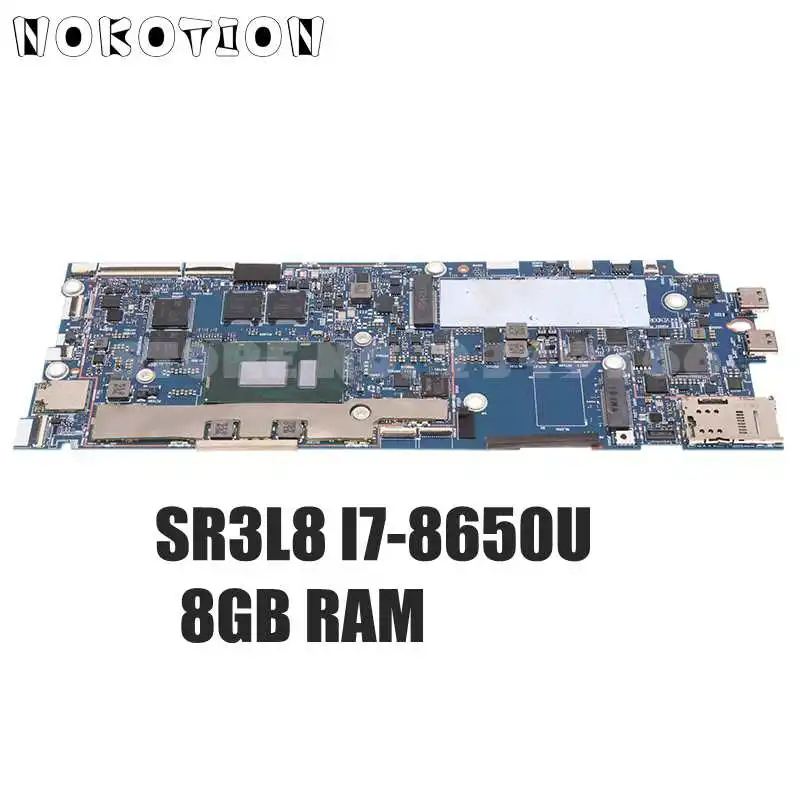 NOKOTION For Lenovo ThinkPad X1 Tablet Evo Motherboard SR3L8 I7-8650U CPU 8GB RAM 01AW881 01AW880 01AW879 DMX3A NM-B271