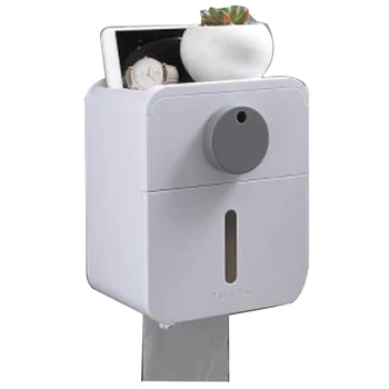

Toilet Paper Holders Wall-Mounted Drawer Roll Holder Napkin Holder Drawer Box for Toilet Paper Rack