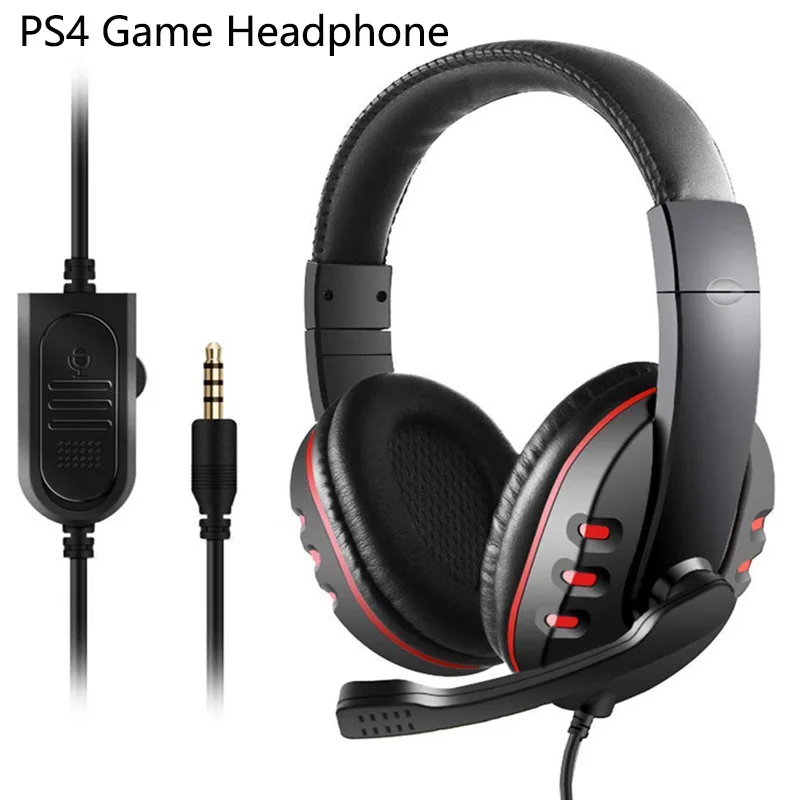 PS4 Gamer Headphone Headsets 3 5mm Wired Earphone with Microphone for PC Xbox Gamer Stereo Deep Bass Noise Canceling for Gaming