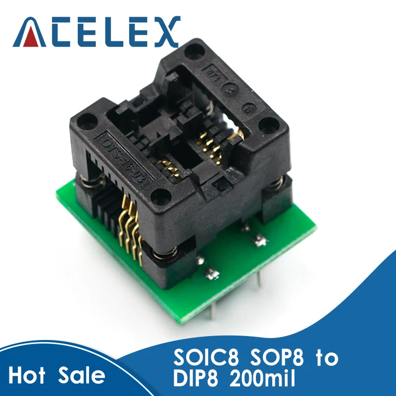 SOP8 zu DIP8 Wide-body Sitz Wide 200mil Programmierer Adapter Socket 