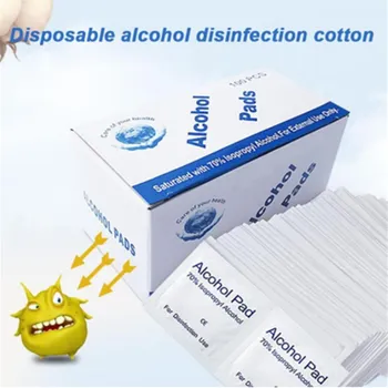 

3Packs Alcohol Wet Wipe Disposable Disinfection Swap Pad Antiseptic Skin Cleaning Care Jewelry Phone Clean Wipe First Aid Health