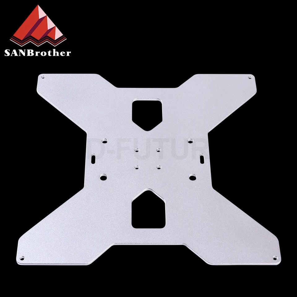 SWMAKER TEVO Tarantula aluminum Y Carriage heated support Plate black silver Anodized for HE3D / Tarantula 3D Printer aluminum mgn12h heatbed support 3mm thickness anodized metal y carriage plate for diy tarantula he3d 3d printer