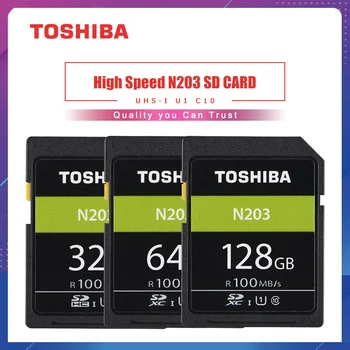 

TOSHIBA Original High Speed Memory SD Card 32G 64G 128G U1 N203 SD Card Support Full HD Shooting for Canon Nikon Digital SLR Cam