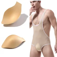 Выпуклость чашки колодки губка подкладка, увеличивающая Размер Для мужчин сексуальные трусы-брифы выпуклость гей накладка на пенис Magic ягодицы съемный бюстгальтер пуш-ап A16