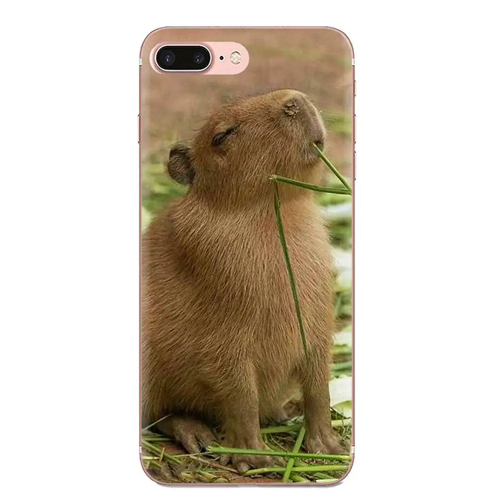 Мягкий силиконовый чехол для samsung Galaxy Note 5 8 9 S3 S4 S5 S6 S7 S8 S9 S10 5G mini Edge Plus Lite Capybara Animal - Цвет: as picture