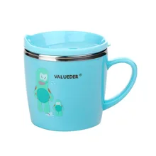 Wei lun Seoul Children Stainless Steel Single Ear Insulated Cup Children Sippy Cup Kindergarten dan er bei Manufacturers Wholesa