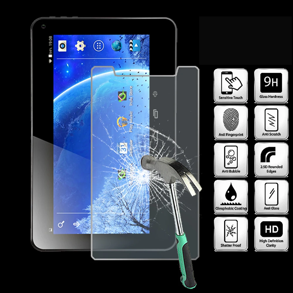 

For IRULU Expro X1a - 9H Tablet Tempered Glass Screen Protector Cover Explosion-Proof High Quality Screen Film