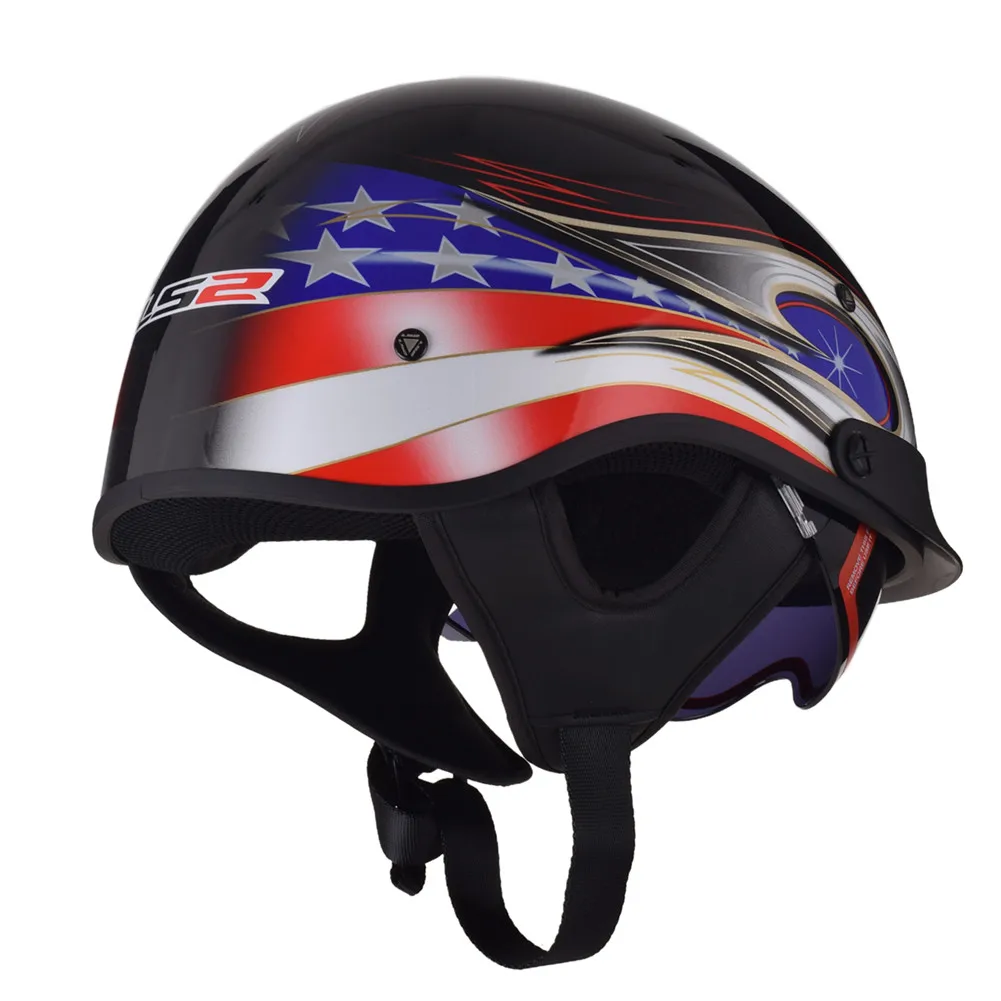 LS2 Винтаж Moto Jet полушлем для мотоцикла скутер мотоцикл чоппер пилот двигатель