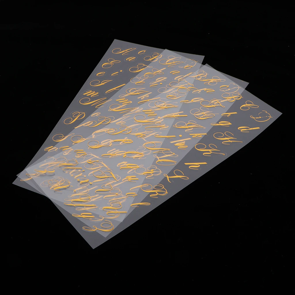 3 Sheet Self Adhesive Alphabet Letters Stickers for Card Making Craft Decoration 3 Sheet Self Adhesive Alphabet Letters Stickers for Card Making Craft Decoration