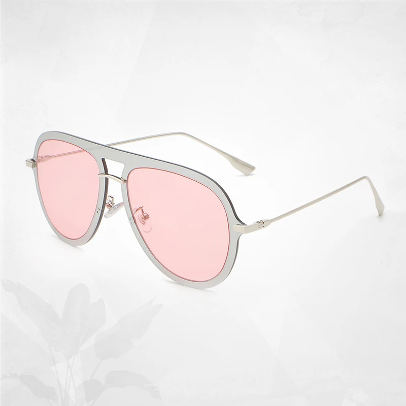 New Vintage Rimless Pilot Sunglasses Women Men Retro Fashion Sun Glasses Trendy Lady Luxury Brand Eyewear Men Silver Gray Shades