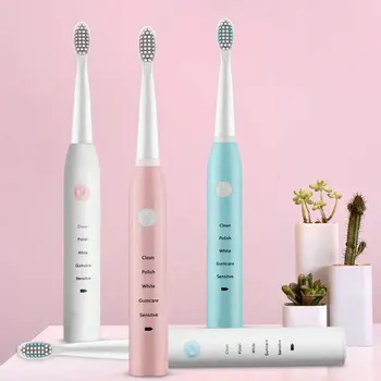 

Electric Toothbrush Usb Charging Five-Speed Home Sonic Vibration Soft Hair Waterproof Fashion Electric Toothbrush