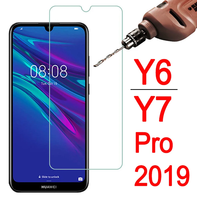 Защитное стекло Y7Pro для Huawei Y6 Y7 Pro 2019 on Y 6 7 7Y 6Y Y6Pro защита экрана бронированный лист