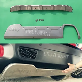

For Jeep Renegade 2016 2017 Rear / Front Protective Panels Stainless Steel Decorative Panels Bumper Protector Body Kit