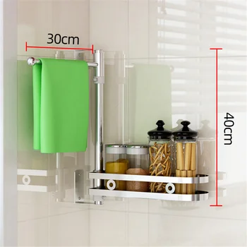 

Five-layer Stainless Steel Rotating Rack Kitchen Storage Rack Kitchen Supplies Household Multi-function Conditioning Rack Holder