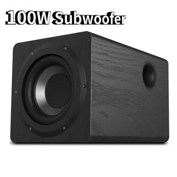 100W Wooden High Power Subwoofer for 6.5 Inch Home Theater SoundBox System Soundbar Audio Echo Gallery TV Computer Stage Speaker 1