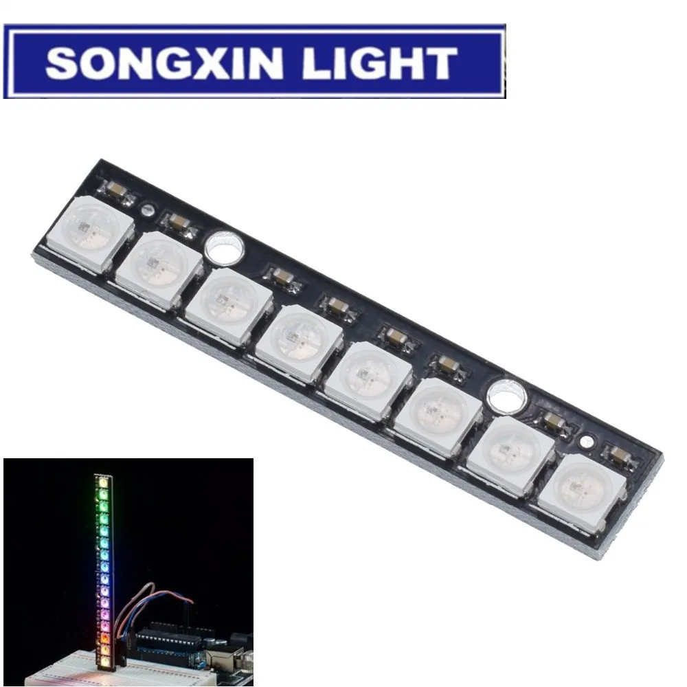 10 шт. 8 канальная Встроенная плата WS2812 с цветным приводом 5050 RGB модуля драйвера светодиодный Ной ленты для
