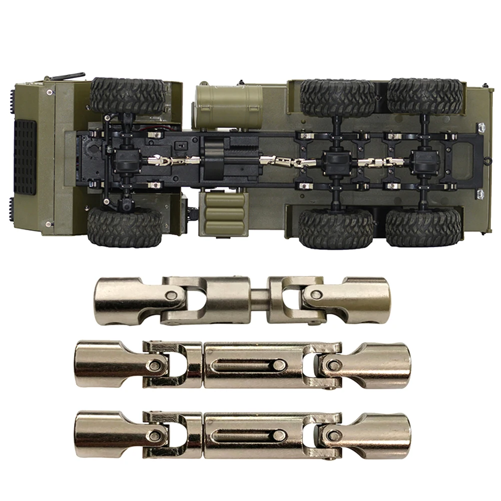 

Durable Front Rear Toys Easy Install Drive Shaft Upgrade RC Car Military Truck Removable Accessories Metal Six Wheel For FY004A