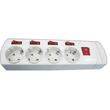 

BASE PLUG Thief 4 sockets with SWITCHES LIGHT INDEPENDENT without CABLE
