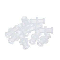 10pcs/set Transparent Polypropylene Female to Female Coupler Luer Syringe Connector For Pneumatic Parts