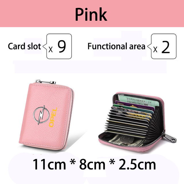 Genuine Leather bag Driver License Business Card Holder Wallet For OPEL Vauxhall Astra H Insignia J Vectra C Corsa opel Car