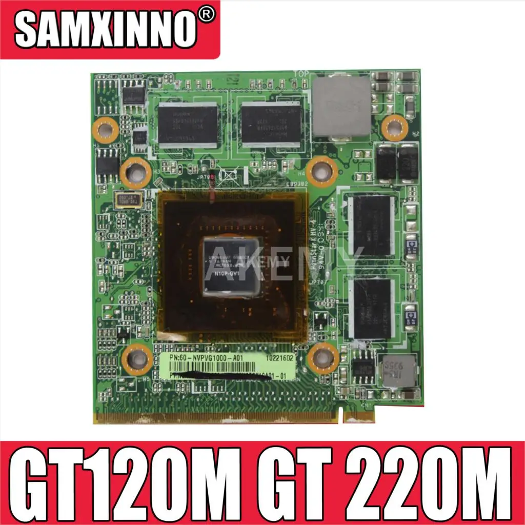 9600M GT120M GT 220M G96-630-C1 N10P-GV1 VGA Видеокарта для For Asus K61IC K51IO K70IO K71IC K70IC X66IC 1GB карта |