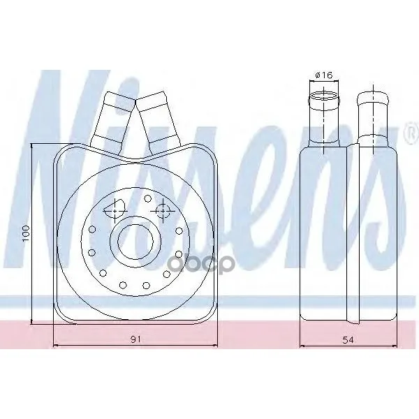 Радиатор Масляный Vag A4/A6/A8 1.8-2.6 97-01 /Ford Galaxy 90-06 Nissens 90607 Nissens арт. 90607