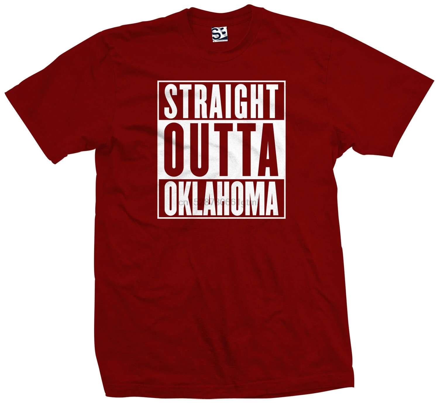Футболка прямого покроя Out Oklahoma карикатура Тандер город все размеры